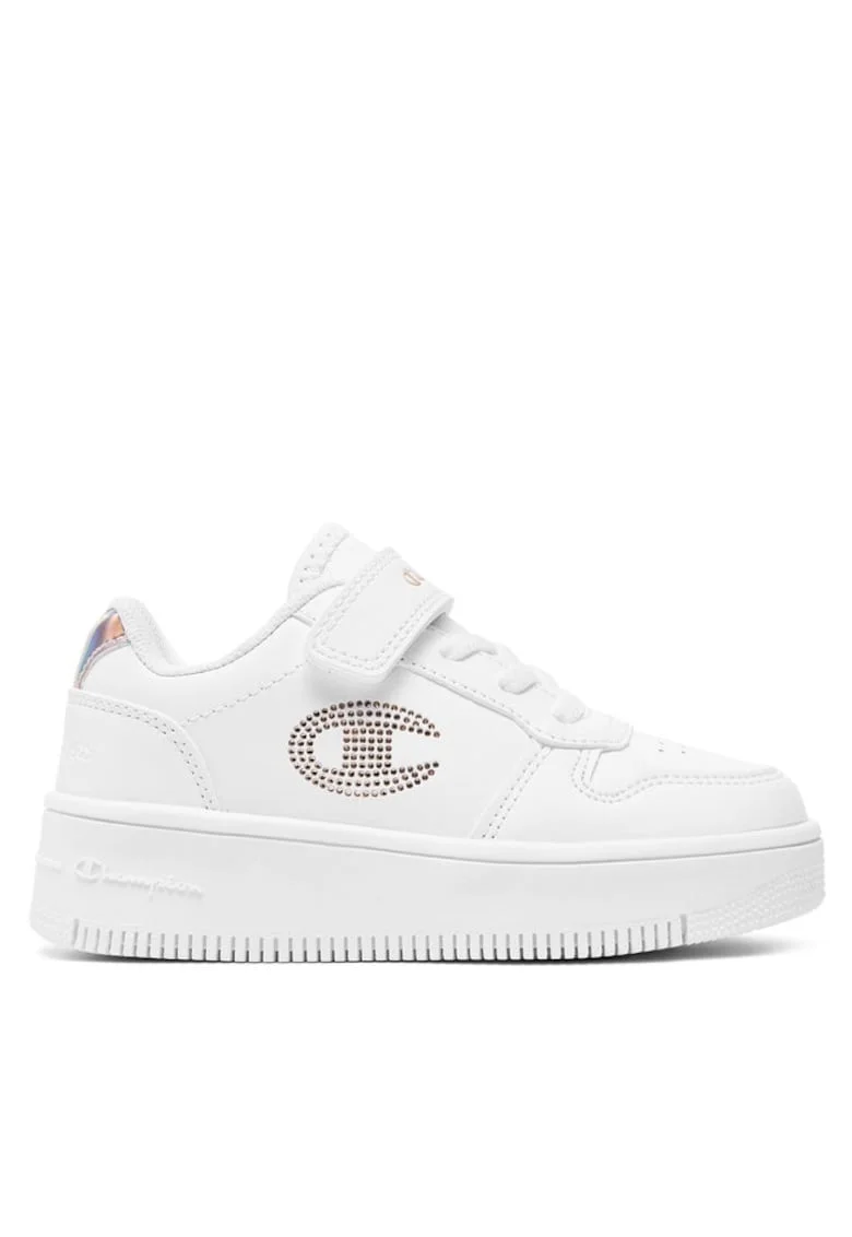 Pantofi sport copii  303795306, Piele ecologica, Alb