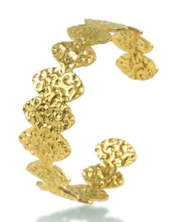 Bratara placata cu aur de 18K, Gol