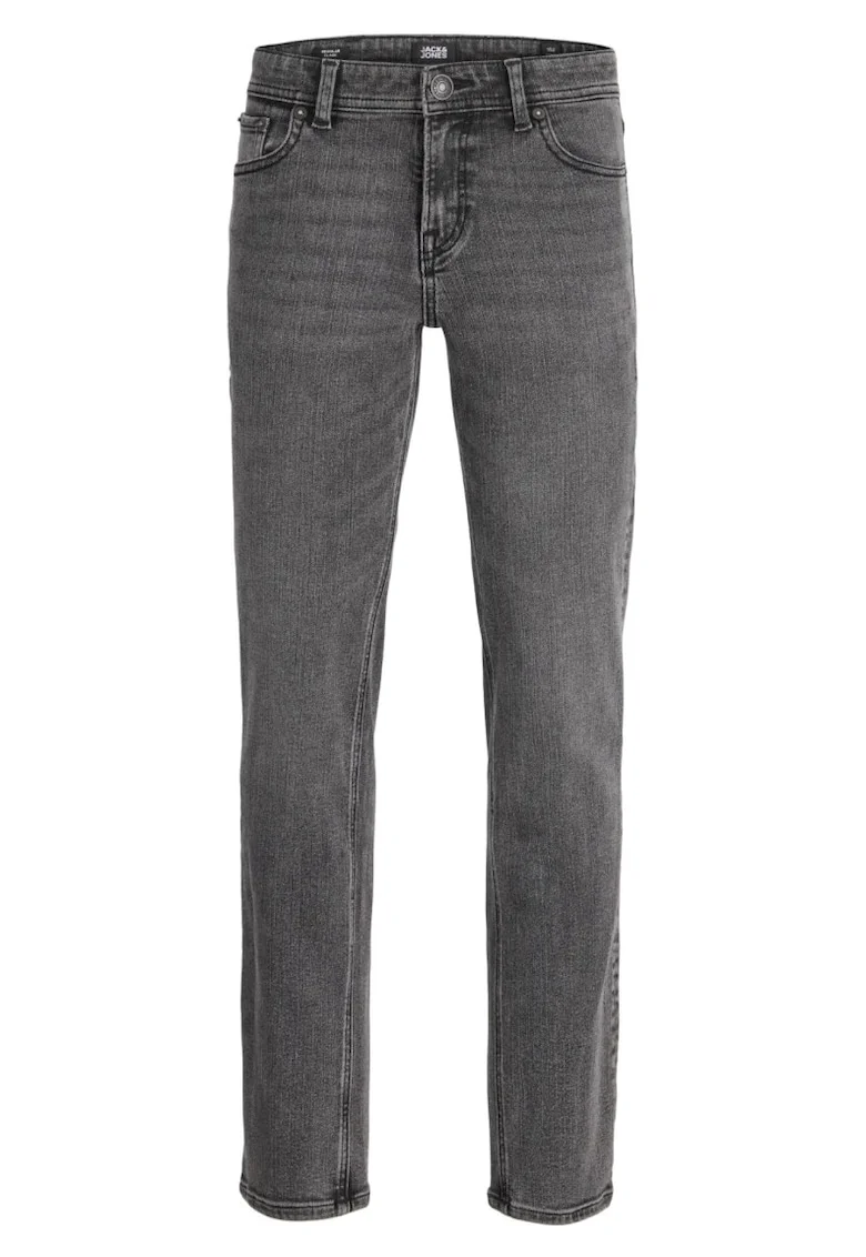Blugi baieti, CLARK, cu talie joasa si croiala Regular fit, Gri,