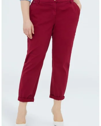 Pantaloni chino uni, Visiniu