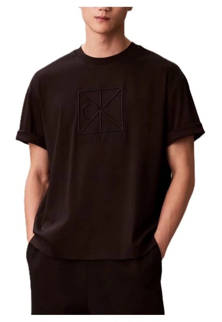 Tricou barbati  SS RLXD PREMIUM INTERLOCK EMBLEM, Bumbac, Negru, Negru