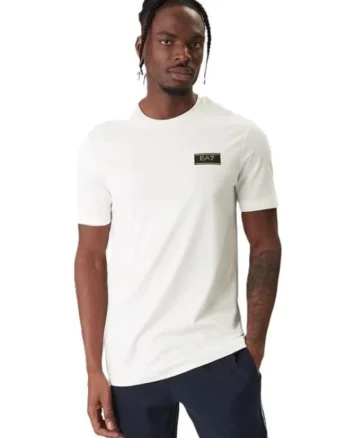 Tricou barbati  TRAIN PREMIUM LABEL M TEE SS VI PA, Viscoza, Alb, Alb
