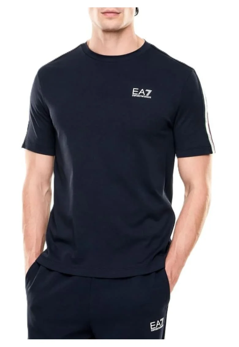 Tricou barbati  TRAIN ITALIAN SPIRIT M TEE SS CO ST, Bumbac, Albastru, Albastru