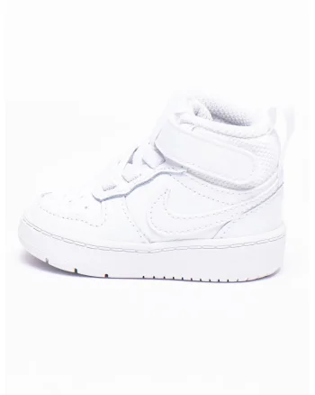 Pantofi sport cu garnituri din piele Court Borough, Alb