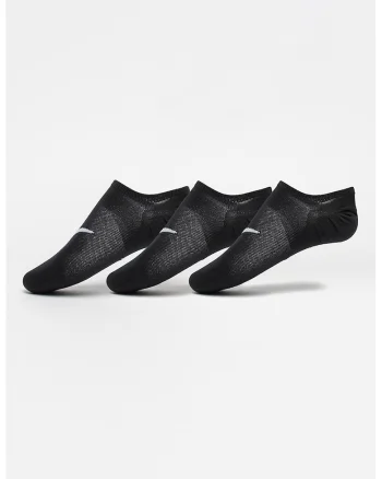 Set de sosete foarte scurte pentru fitness Everyday Plus - 3 perechi, Negru/Alb murdar
