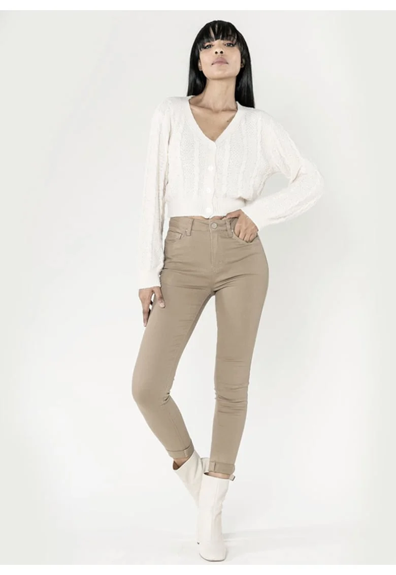 Blugi Dama Slim  Maro taupe P109-65 M8 19062, Maro