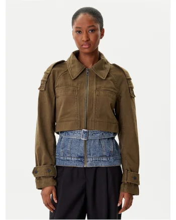 Geaca de blugi dama  verde , denim