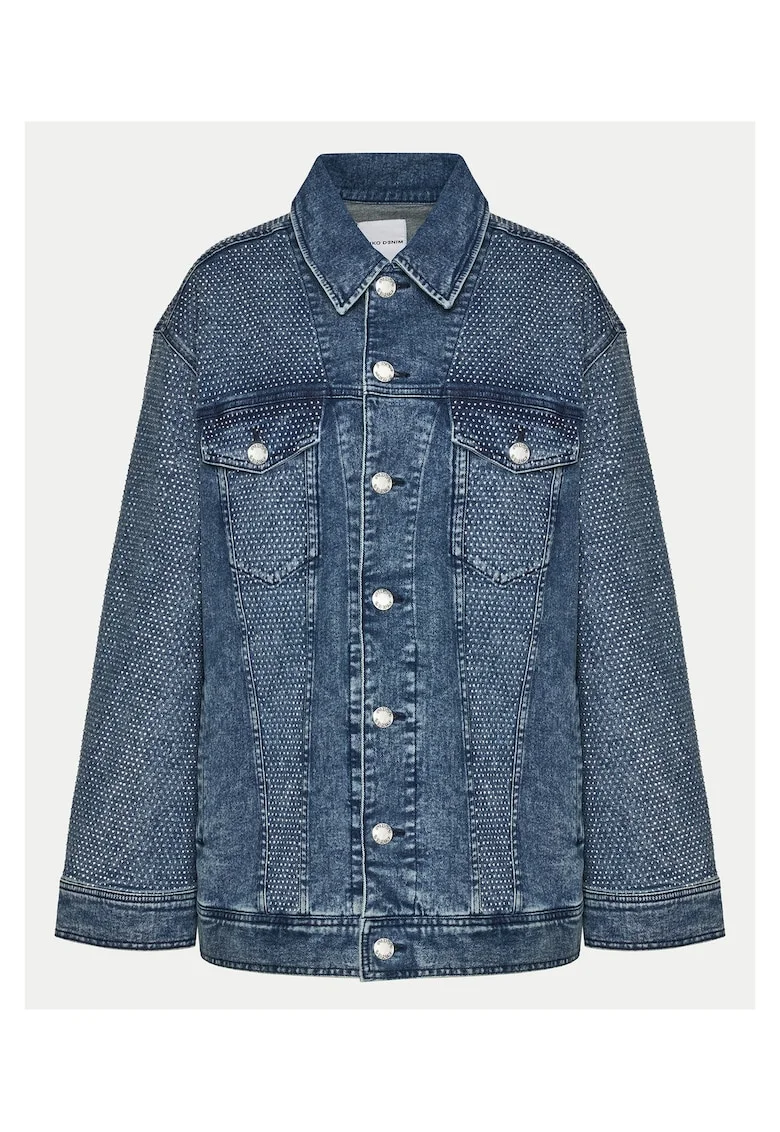 Geaca de blugi dama  albastru marin, denim,
