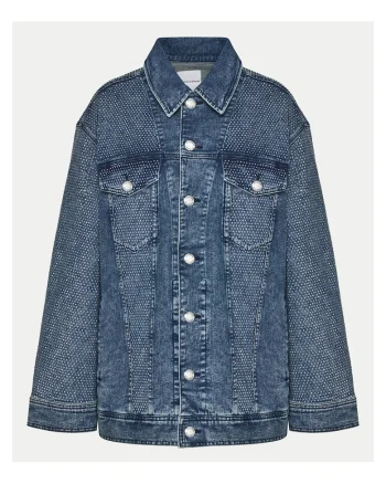 Geaca de blugi dama  albastru marin, denim,