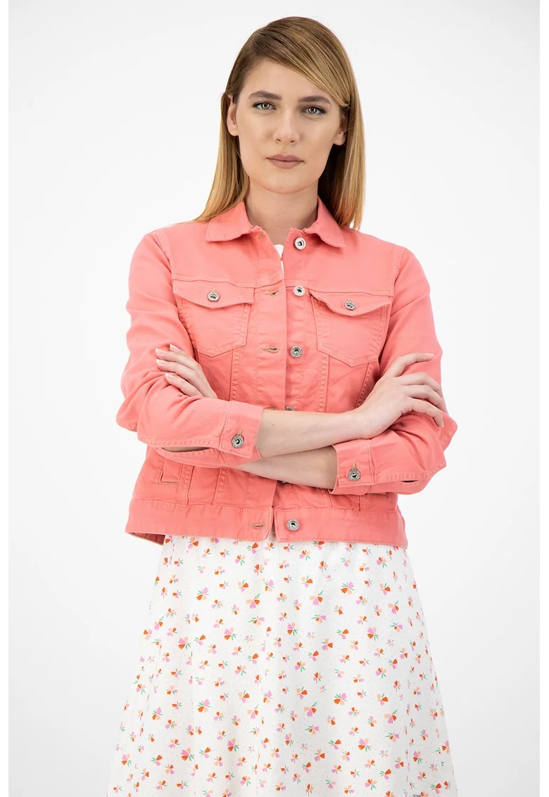 Jacheta de denim, Roz aprins