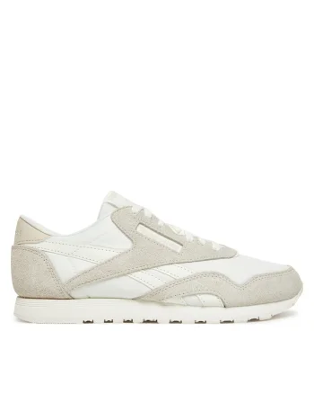 Pantofi sport dama,  CLASSIC NYLON, alb, tesatura,
