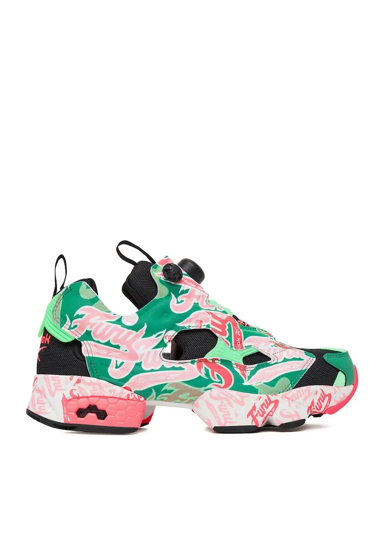 Pantofi sport dama,  EO-INSTAPUMP FURY 94, verde, tesatura