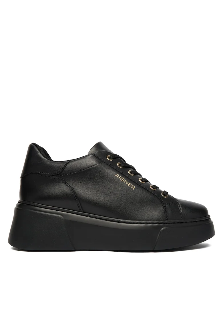 Pantofi sport dama  model Black 001, piele naturala, culoare negru