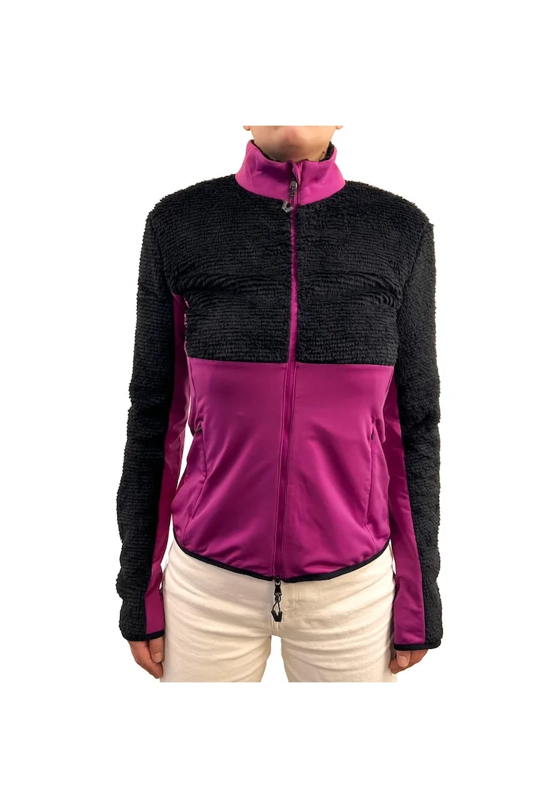 Fleece dama EA7  FZ, Negru/Mov
