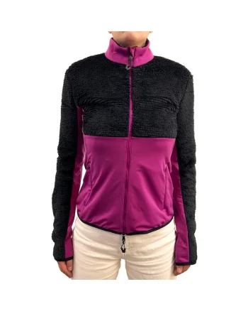 Fleece dama EA7  FZ, Negru/Mov