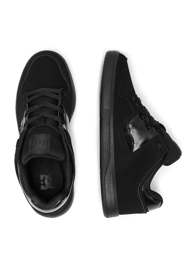 Pantofi sport dama,  sneakers, piele naturala, negru,