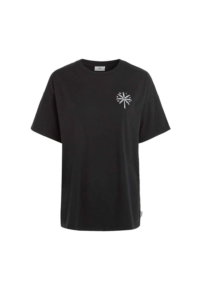 Tricou dama  Beach Vintage Hight On Tides, Negru