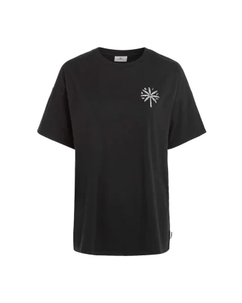 Tricou dama  Beach Vintage Hight On Tides, Negru