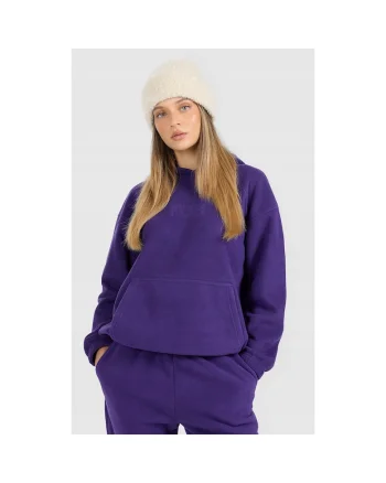 Hanorac sport  polar cu gluga, confortabil, violet, Violet