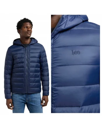Geaca Barbati,  Puffer Jacket, S INTL, Albastru, Regular Fit, Poliamida, Design Clasic Casual, Ideal Pentru Uz Zilnic, Caldura si Confortabila