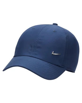 Sapca unisex cu monograma metalica discreta, Albastru