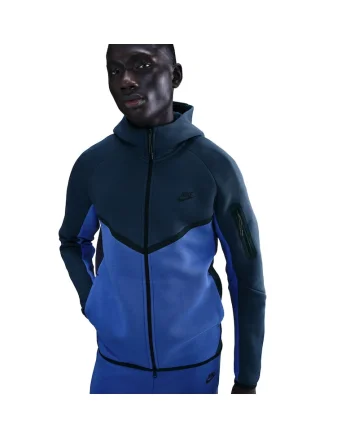 Bluza cu fermoar  M Nk Tch Flc Fz Wr Hoodie, Albastru