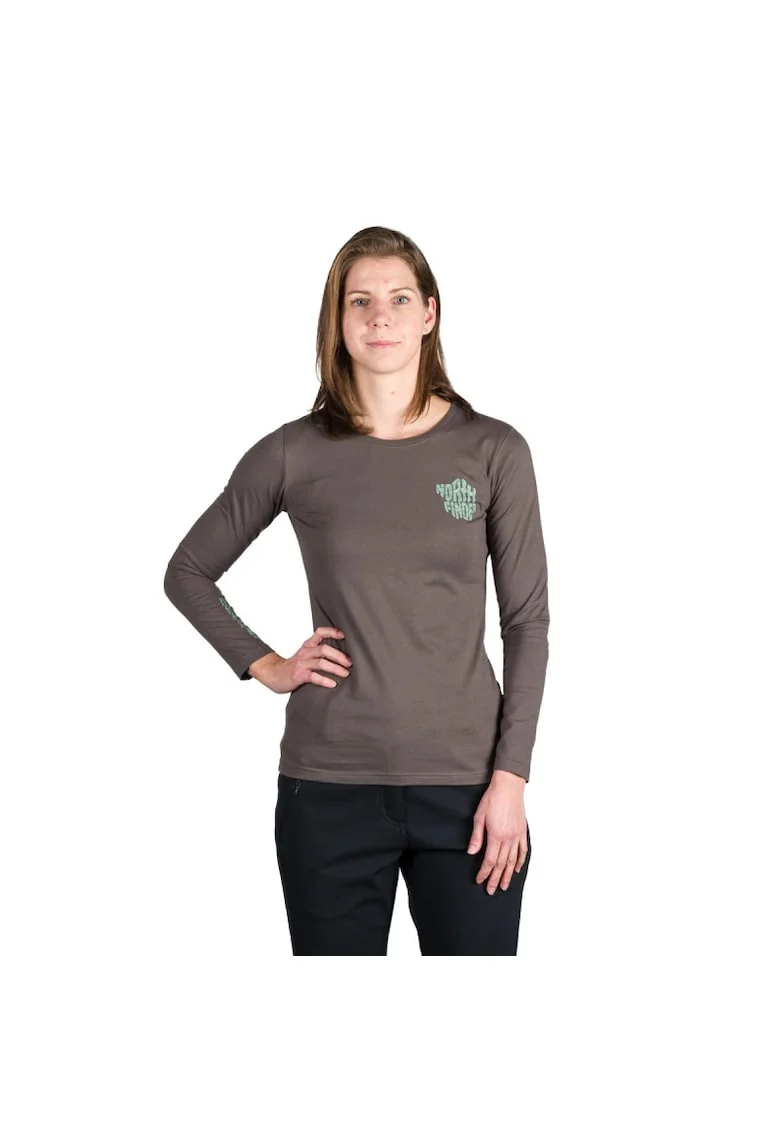 Women's organic cotton T-shirt HAILIE, Verde inchis