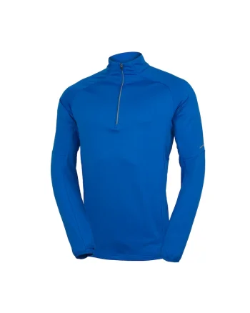 Men's technical ski sweater for active sports BARNEY, Bleumarin