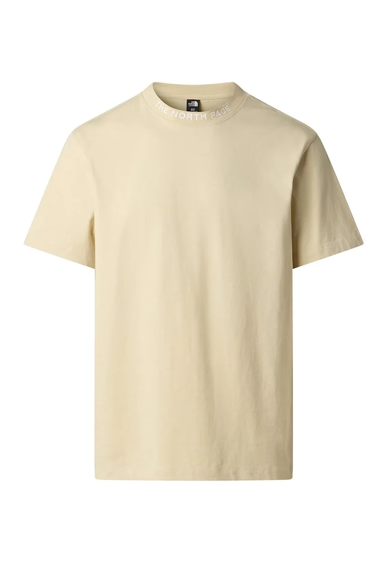 Tricou lejer din bumbac Zumu, Alb/Gri/Bej