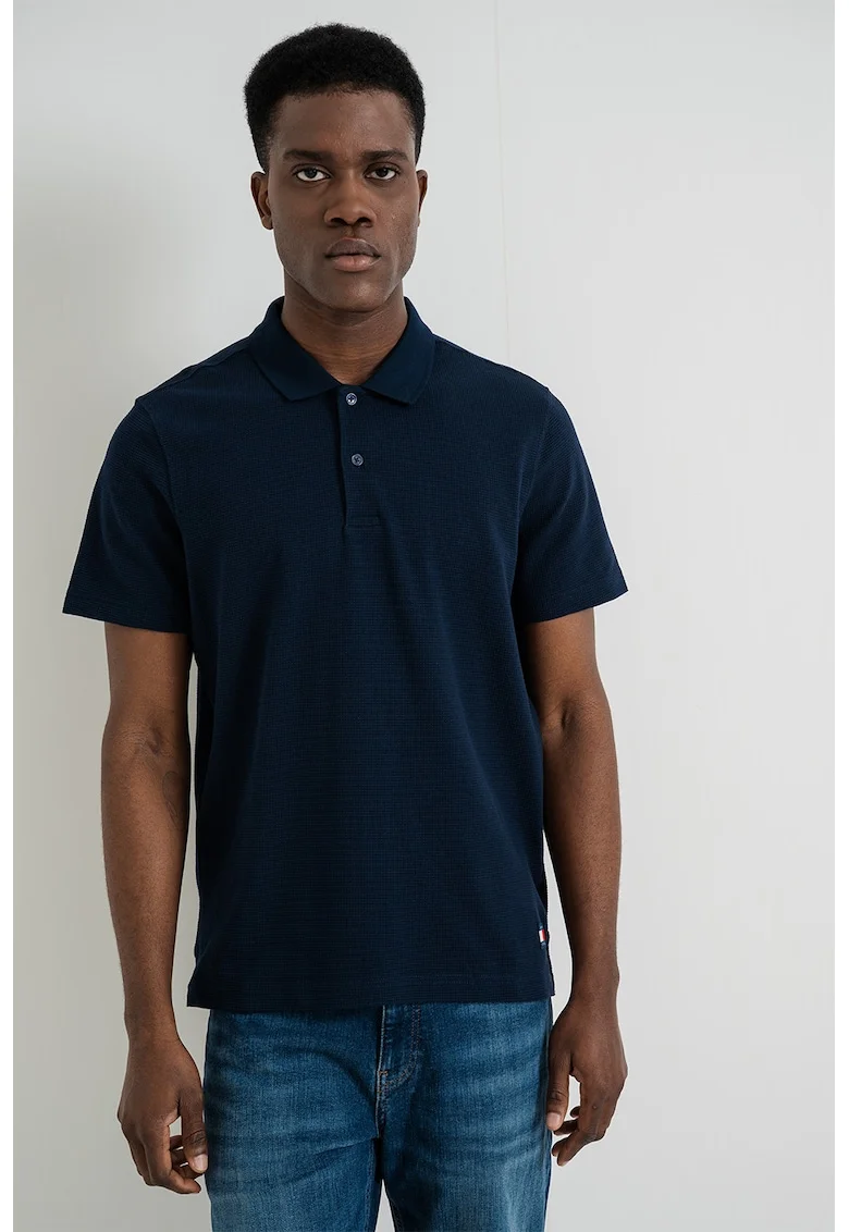 Tricou polo regular fit, Bleumarin