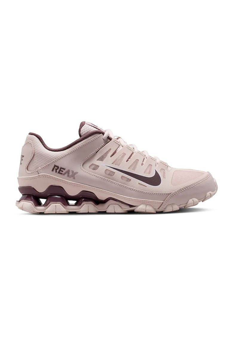 Pantofi Reax 8 din piele si material textil pentru fitness, Rosu stins