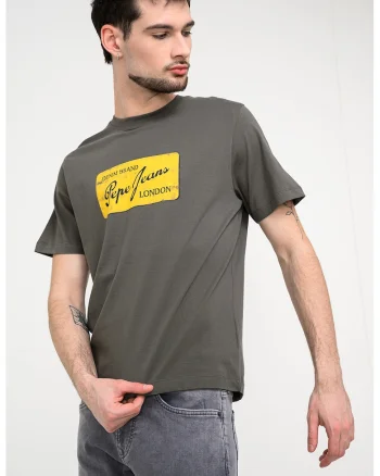 Tricou cu imprimeu logo Suen, Verde sparanghel