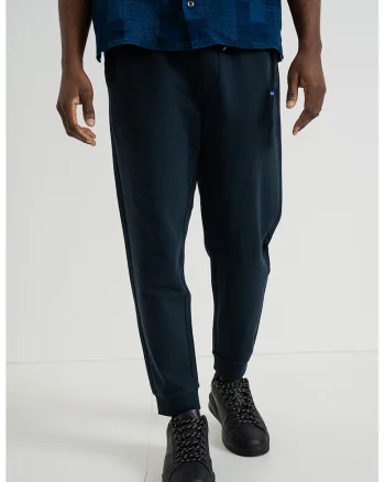 Pantaloni de trening din bumbac Napin, Bleumarin