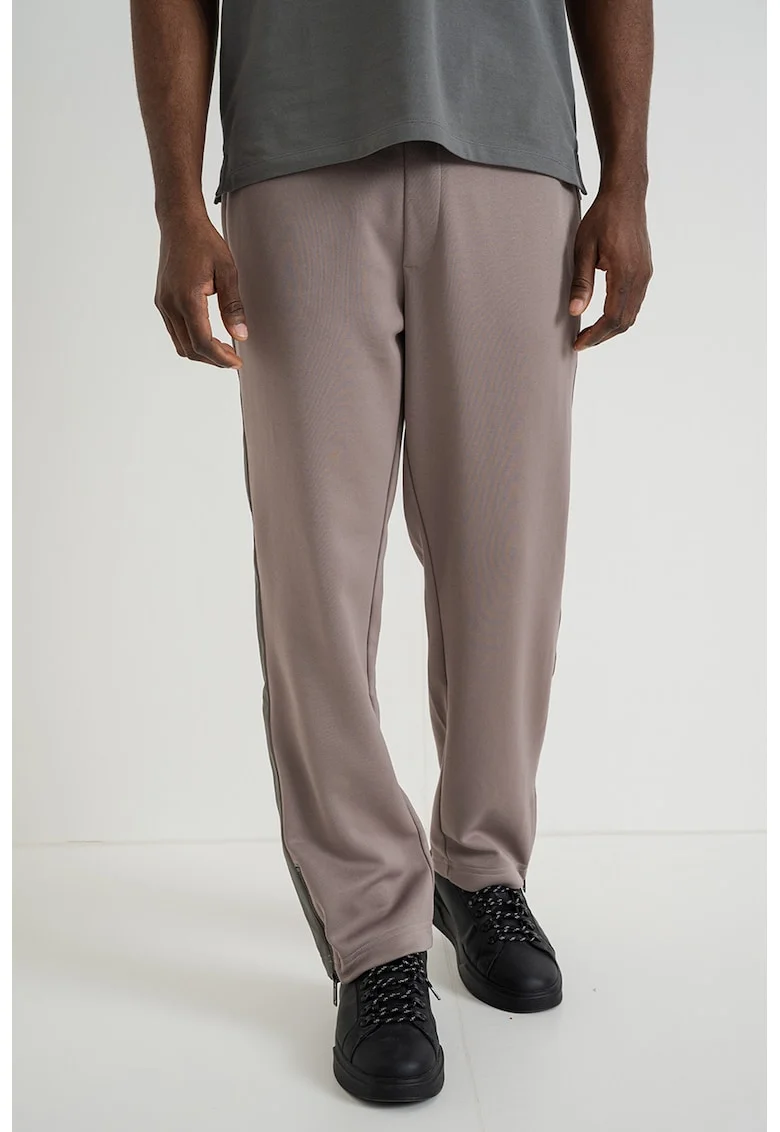 Pantaloni relaxed fit de trening Dolos, Maro taupe