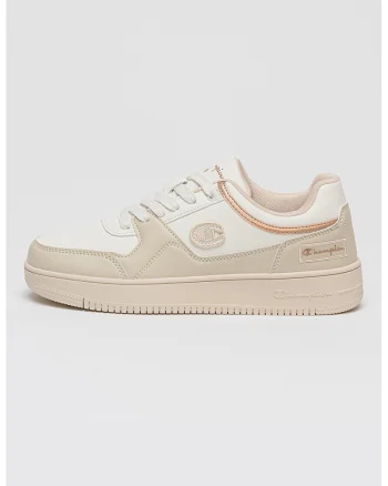 Pantofi sport NBC low-cut din piele ecologica, Alb/Grej