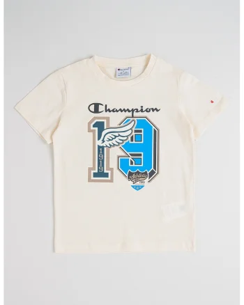 Tricou din bumbac cu imprimeu, Albastru neon/Alb murdar