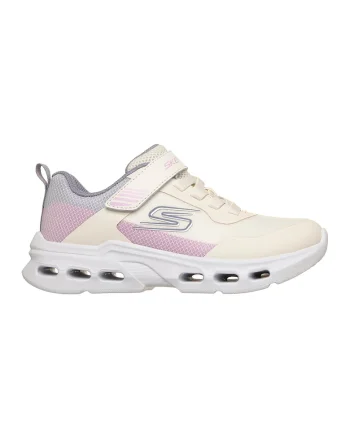 , Pantofi sport Glide-Step Drift cu velcro si garnituri sintetice, Lila/Roz/Bej deschis