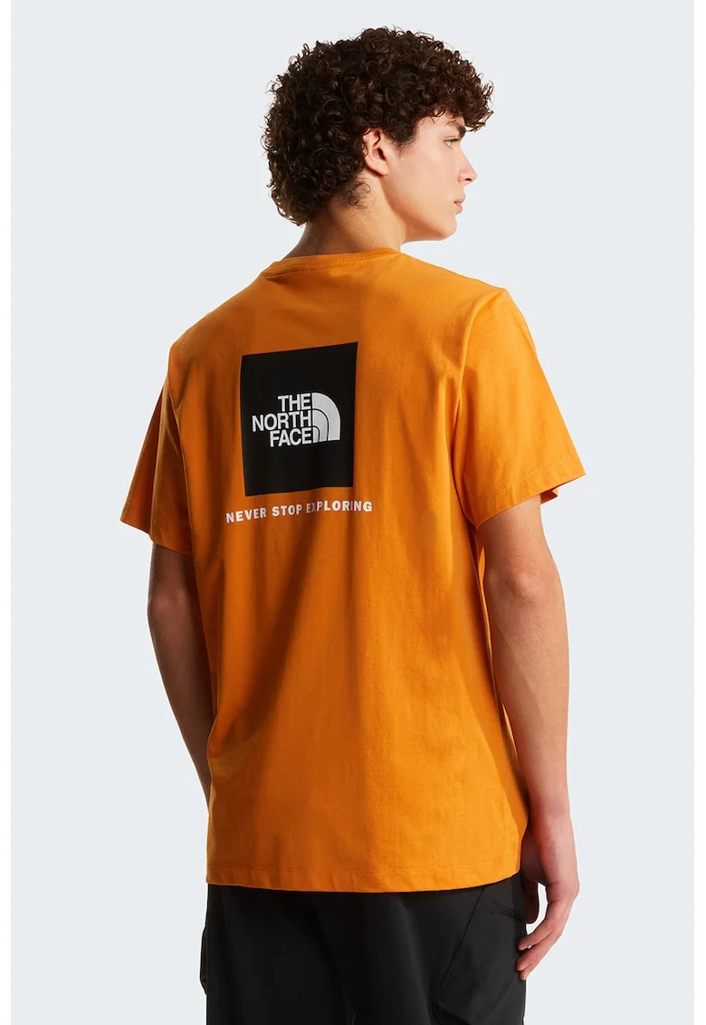 Tricou regular fit cu imprimeu logo pe piept Evolution Box, Portocaliu