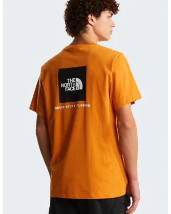 Tricou regular fit cu imprimeu logo pe piept Evolution Box, Portocaliu