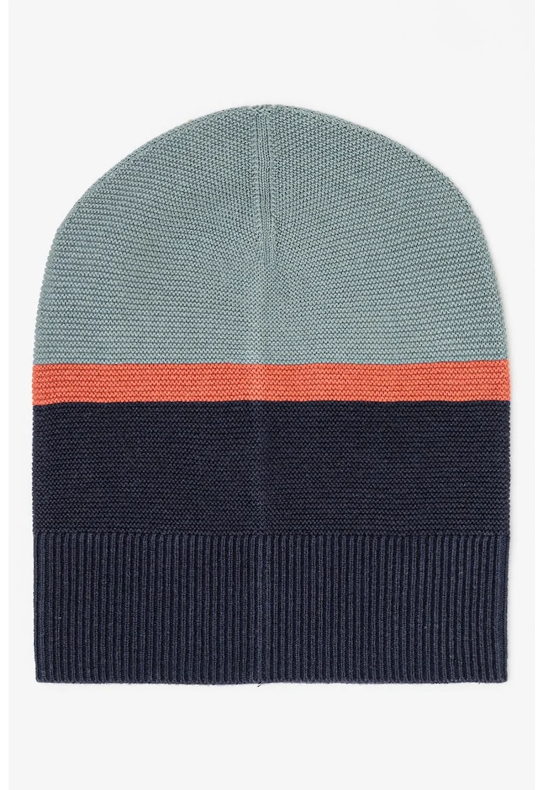 Caciula colorblock, Kaki/Bleumarin