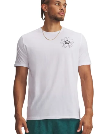 Tricou din amestec de bumbac Radial, Albastru pastel/Galben pal/Alb optic