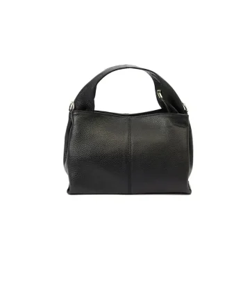 Geanta dama din piele naturala  Fiammadwqf, Negru, 32 x 16x 12 cm
