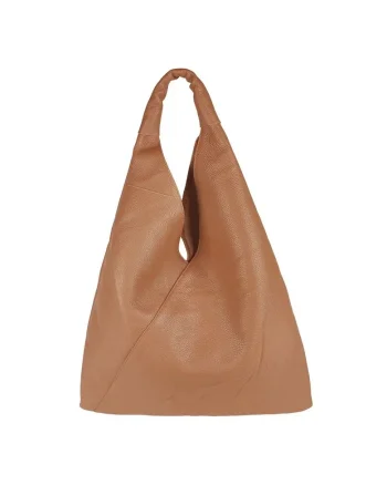 Geanta dama din piele naturala  Gioia, Coniac, 58 x 45 x 12 cm