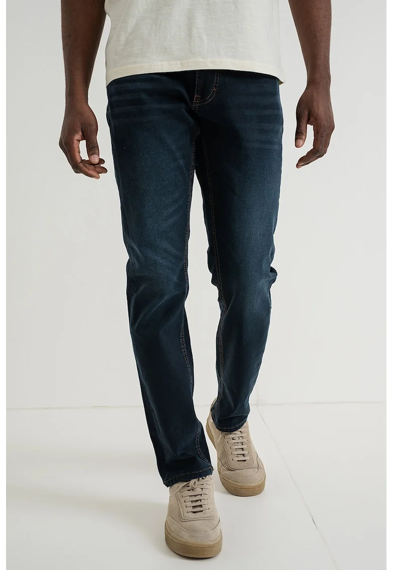 Blugi slim-fit cu design 5 buzunare Oregon, Albastru ultramarin