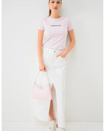 Tricou slim fit American Tradition, Roz pastel