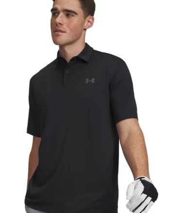 Tricou polo cu logo Matchplay, Negru