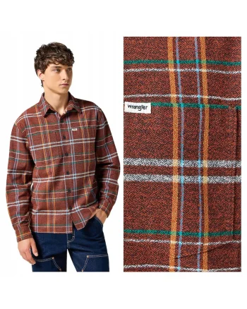 Camasa Barbati,  Non Frayed Plaid Shirt, Regular Fit, Design Clasic, Maneci Lungi, Cu Guler, Cu Nasturi, Bumbac, 2XL INTL, Multicolor