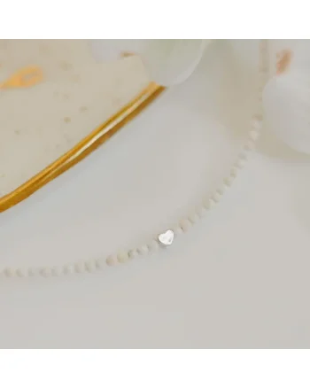 Colier,  pietre semipretioase sidef, Argint925, multicolor