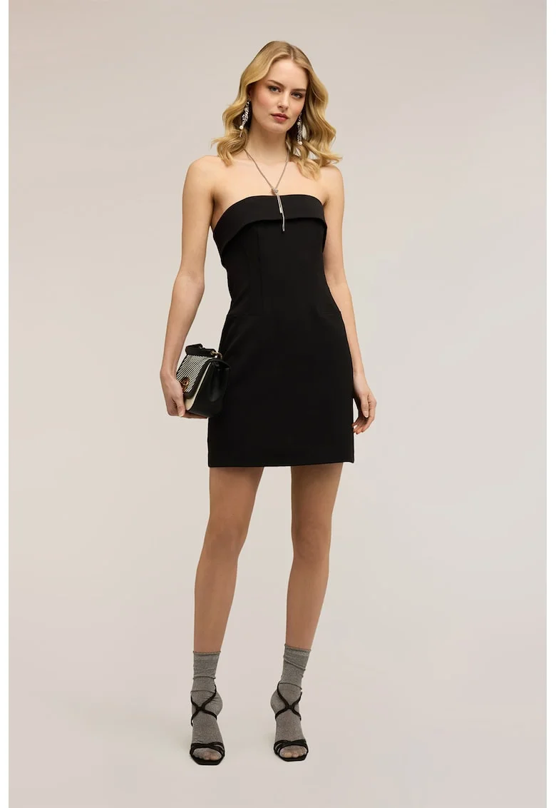 Rochie mini fara maneci, Negru
