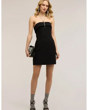 Rochie mini fara maneci, Negru